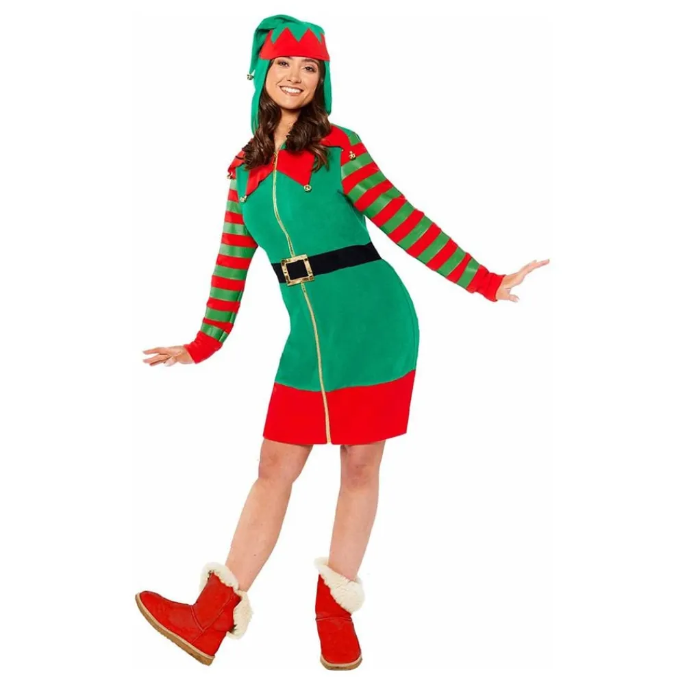 Hot Amscan International Ltd Alf Kjole med Hætte Kostume
