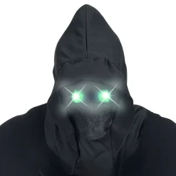 Widmann S.r.l. Ansigtsløs Maske med Lysende Grønne Øjne - Masker