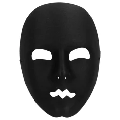 Boland Party Partners B.V. Ansigtsmaske Mimer Sort - Tilbehør|Masker