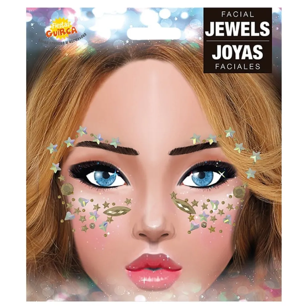 Fiestas Guirca, S.L Ansigtssmykker Silver Stars - Tøj|Accessories