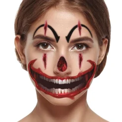 Fiestas Guirca, S.L Ansigtstatoveringer Creepy Clown - Sminke|Kostumetema