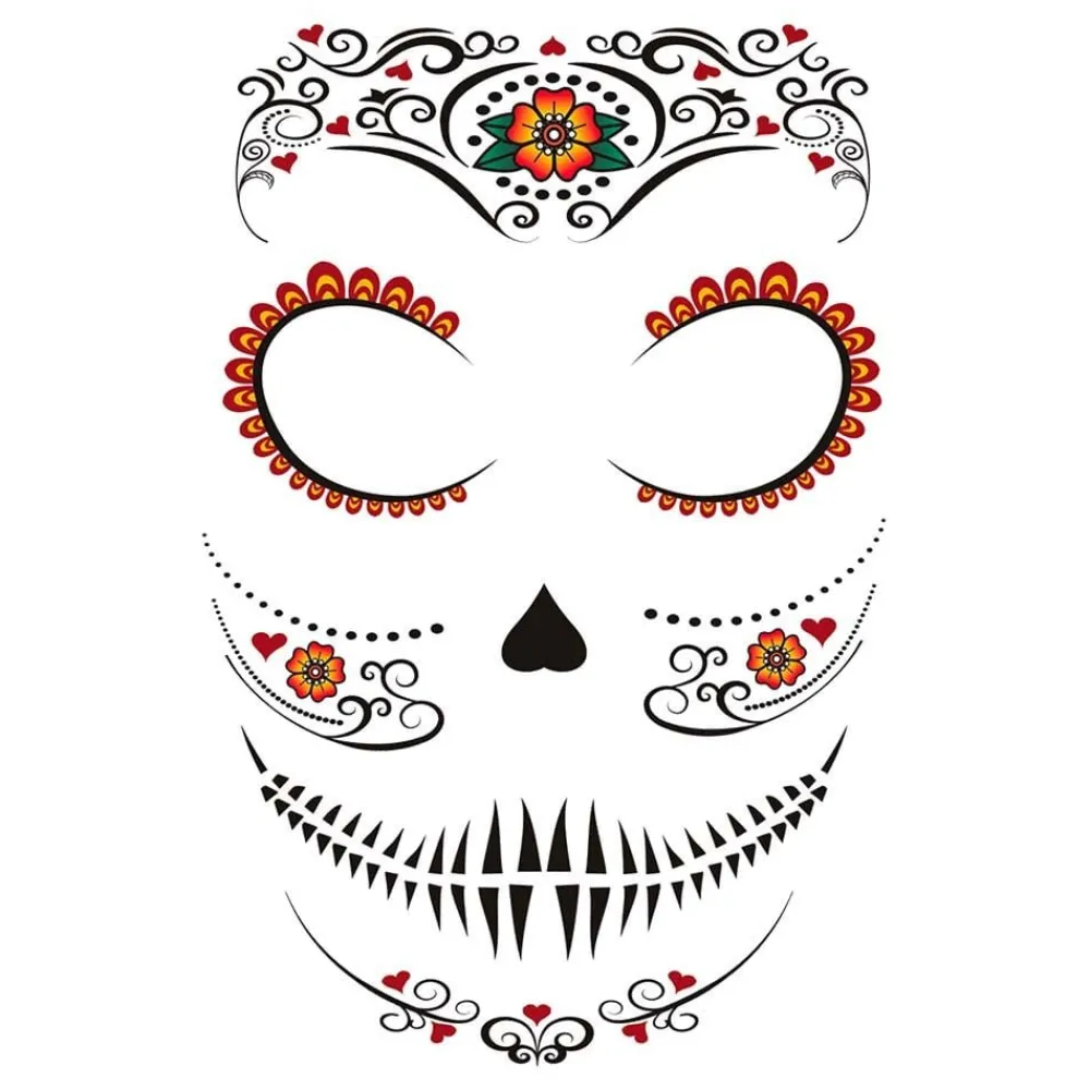 New Fiestas Guirca, S.L Ansigtstatoveringer Day of the Dead