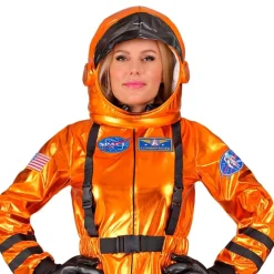 New Widmann S.r.l. Astronaut Orange Metallic Dame Kostume