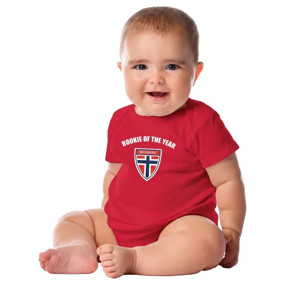 Netshirt Group AB Baby Body Rookie of the Year Norway - Tøj|Udklædningskostumer
