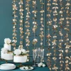 Outlet PartyDeco sp. z o.o. Backdrop Blomster Guld