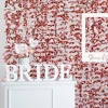 PartyDeco sp. z o.o. Backdrop Blomster Rosaguld - Oppyntning