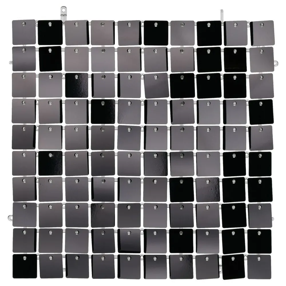 PartyDeco sp. z o.o. Backdrop Pailletpanel Sort - Oppyntning