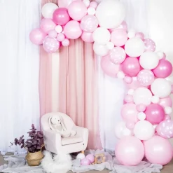 Hot Ballongkungen AB Ballonbue Lyserød/Hvid