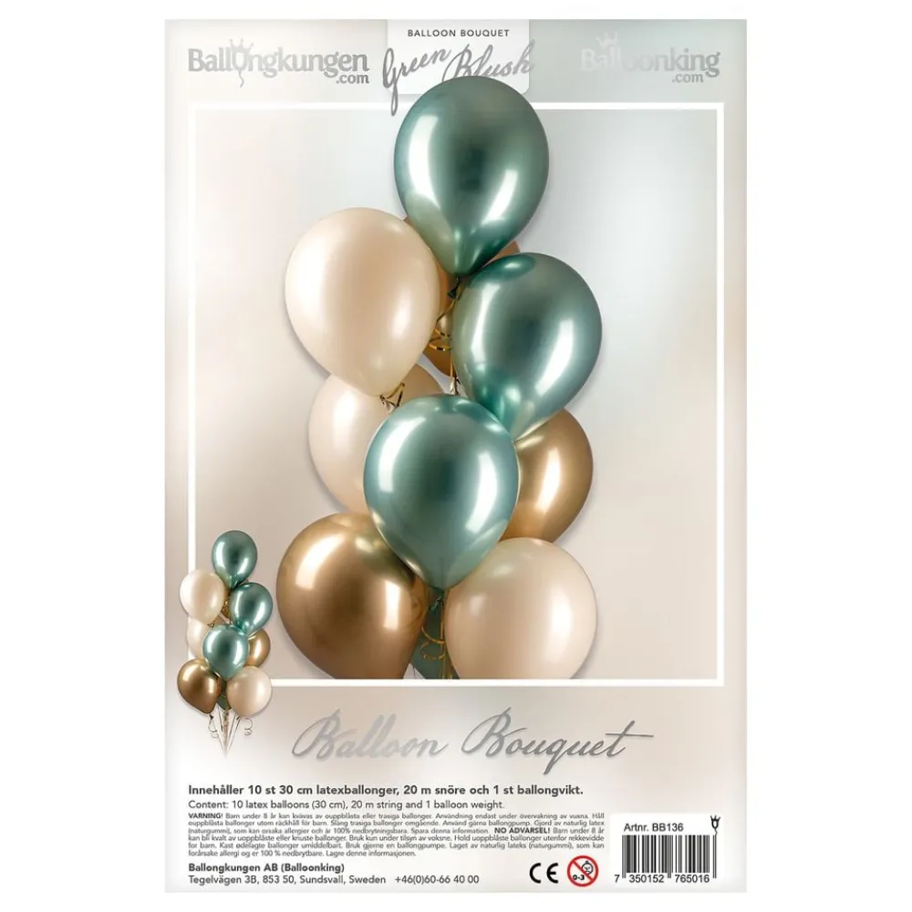 Ballongkungen AB Ballonbuket Green Blush - Balloner