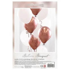 Online Ballongkungen AB Ballonbuket Roseguld/Krom