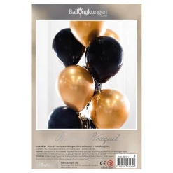 Ballongkungen AB Ballonbuket Sort/Guld - Oppyntning|Balloner