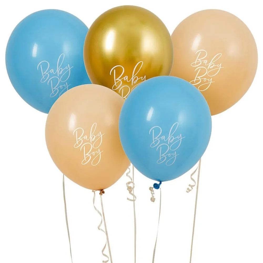 New CG Global Products Ltd Balloner Baby Boy Guld/Blå