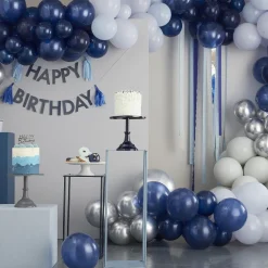 Hot Ginger Ray Ltd Balloner Dobbelte Happy Birthday Blå