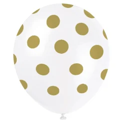Unique UK Inc t/as Unique Party Balloner Guld Prikkede - Balloner