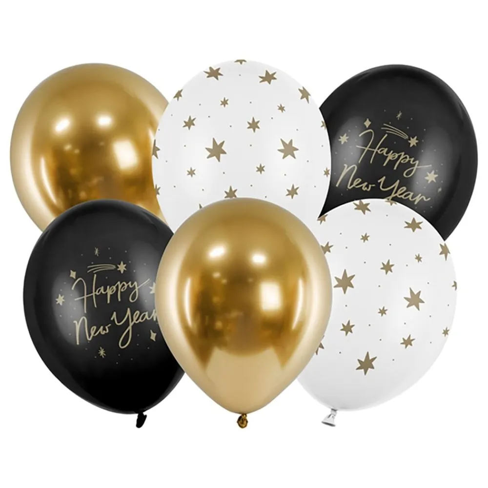 Discount PartyDeco sp. z o.o. Balloner Happy New Year Guldmix