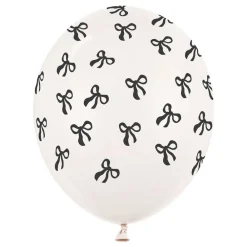 Discount PartyDeco sp. z o.o. Balloner Hvide med Sløjfer