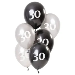 Clearance Folat B.V. Balloner Hvid/Sort 30 År