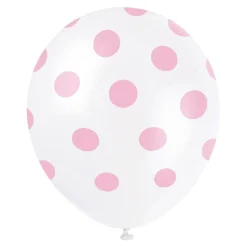 Unique UK Inc t/as Unique Party Balloner Lyserøde Prikker - Balloner