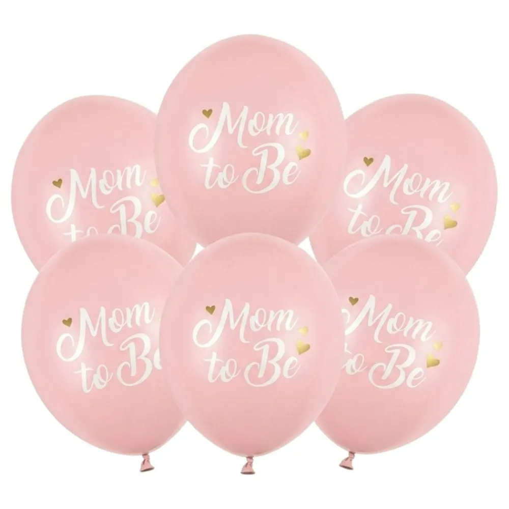 PartyDeco sp. z o.o. Balloner Mom to Be Lyserød Pastel - Balloner
