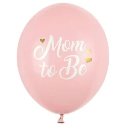 PartyDeco sp. z o.o. Balloner Mom to Be Lyserød Pastel - Balloner