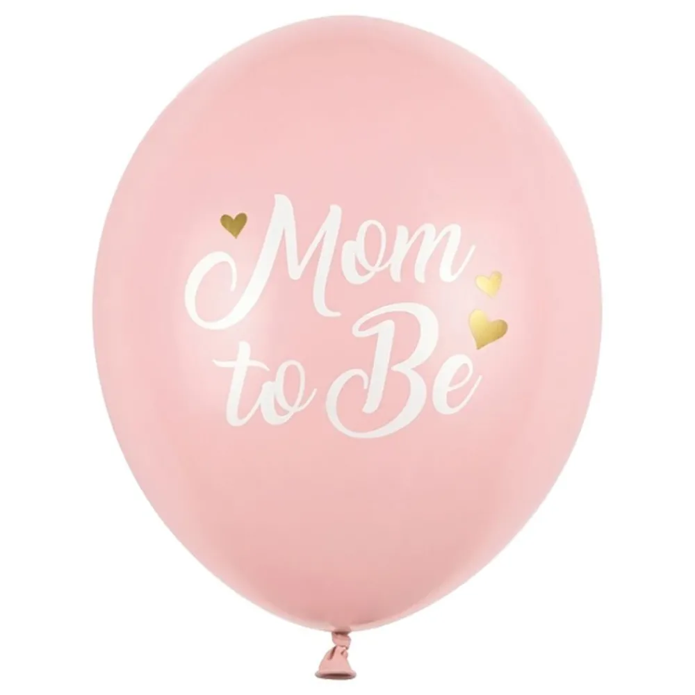 PartyDeco sp. z o.o. Balloner Mom to Be Lyserød Pastel - Balloner