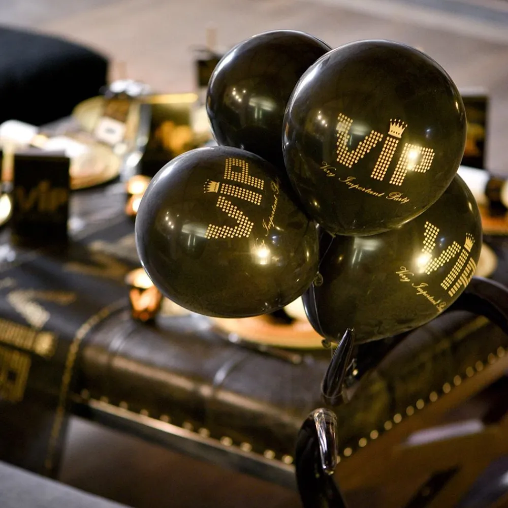 Discount Santex Balloner VIP Sort/Guld