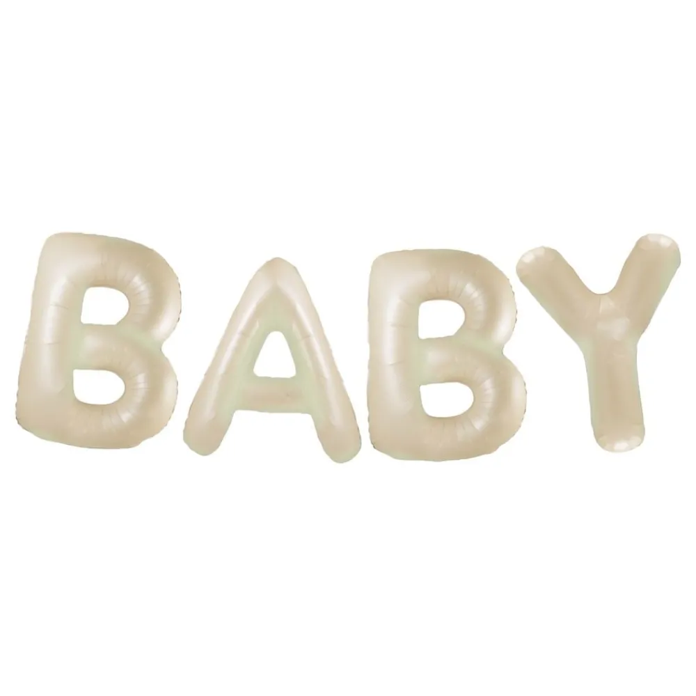 Clearance Ballongkungen AB Ballongguirlande Baby Cremehvid