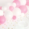 Unique UK Inc t/as Unique Party Ballonguirlande Bord Lyserød/Hvid - Balloner