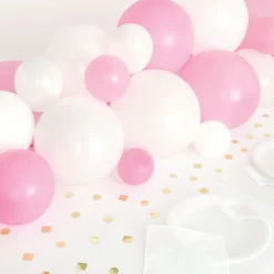 Unique UK Inc t/as Unique Party Ballonguirlande Bord Lyserød/Hvid - Balloner