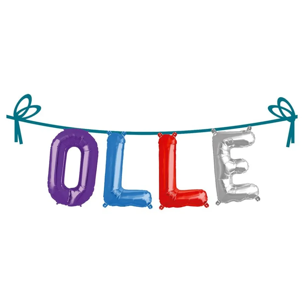 Hisab/Joker Company AB Ballonguirlande Folie Navn - Oppyntning|Balloner