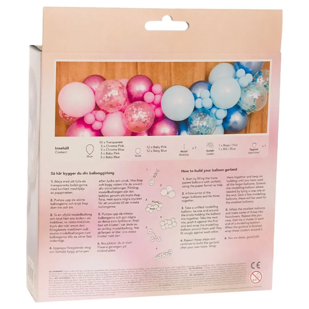 Ballongkungen AB Ballonguirlande Gender Reveal - Balloner