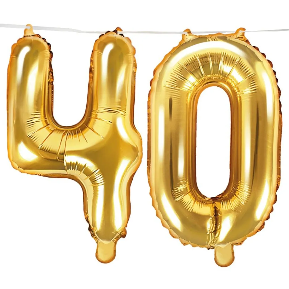 PartyDeco sp. z o.o. Ballonguirlande 40 Guld/Champagne - Balloner