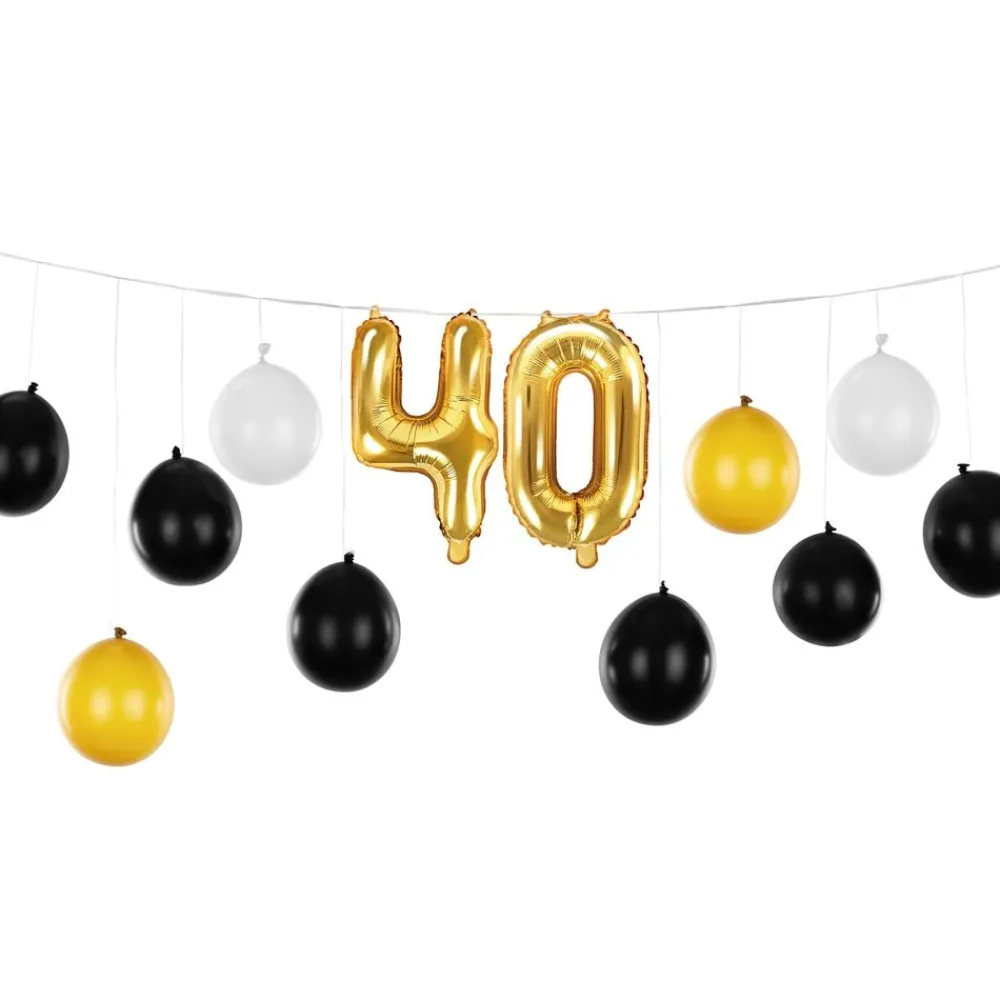 PartyDeco sp. z o.o. Ballonguirlande 40 Guld/Champagne - Balloner