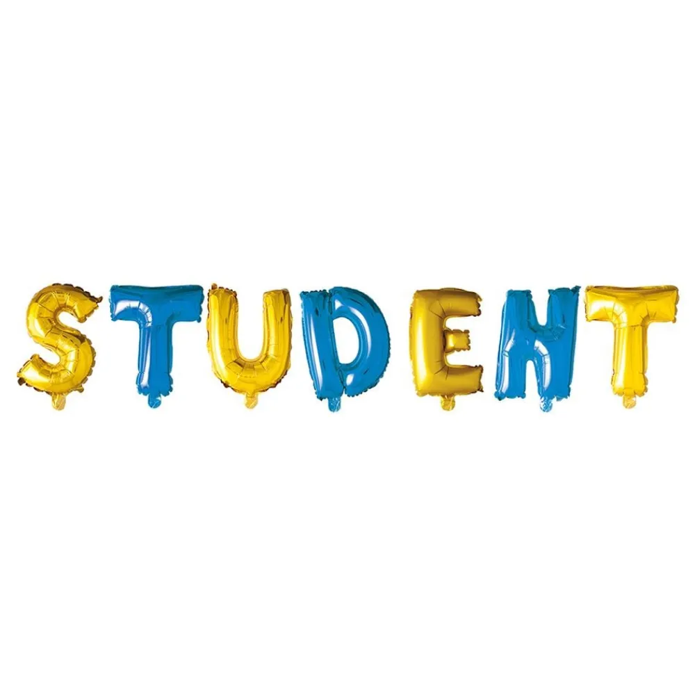 Best Ballongkungen AB Ballonguirlande Student Blå/Gul