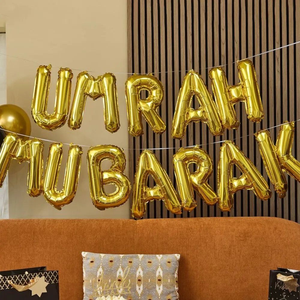 CG Global Products Ltd Ballonguirlande Umrah Mubarak Guld - Oppyntning|Balloner