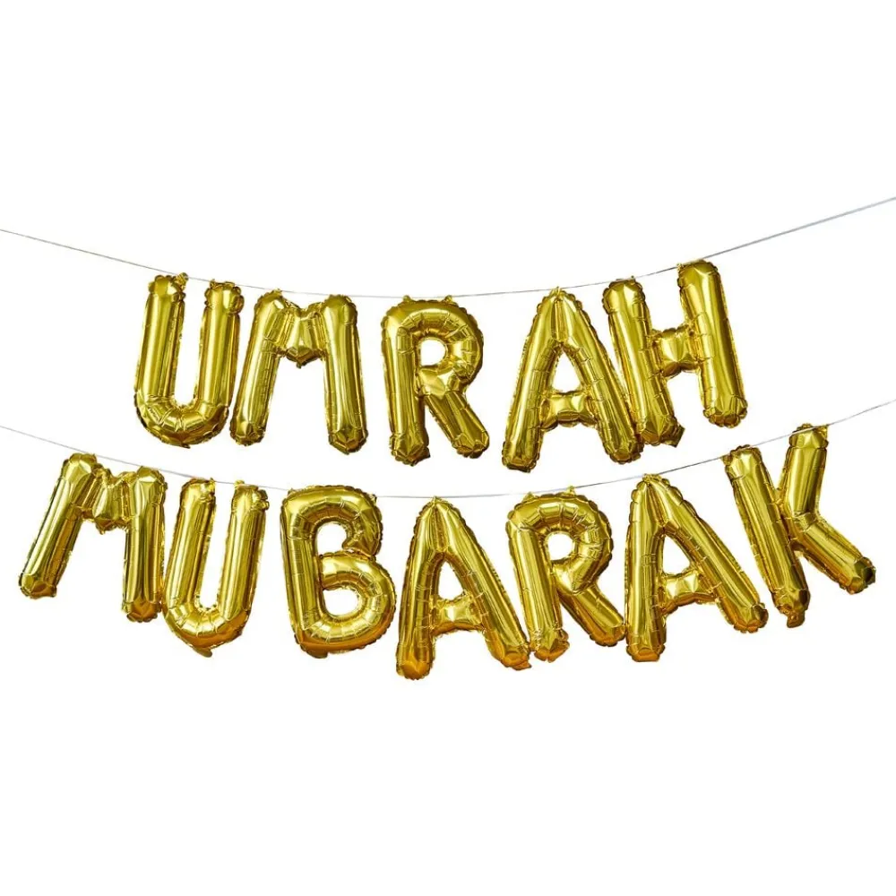 CG Global Products Ltd Ballonguirlande Umrah Mubarak Guld - Oppyntning|Balloner