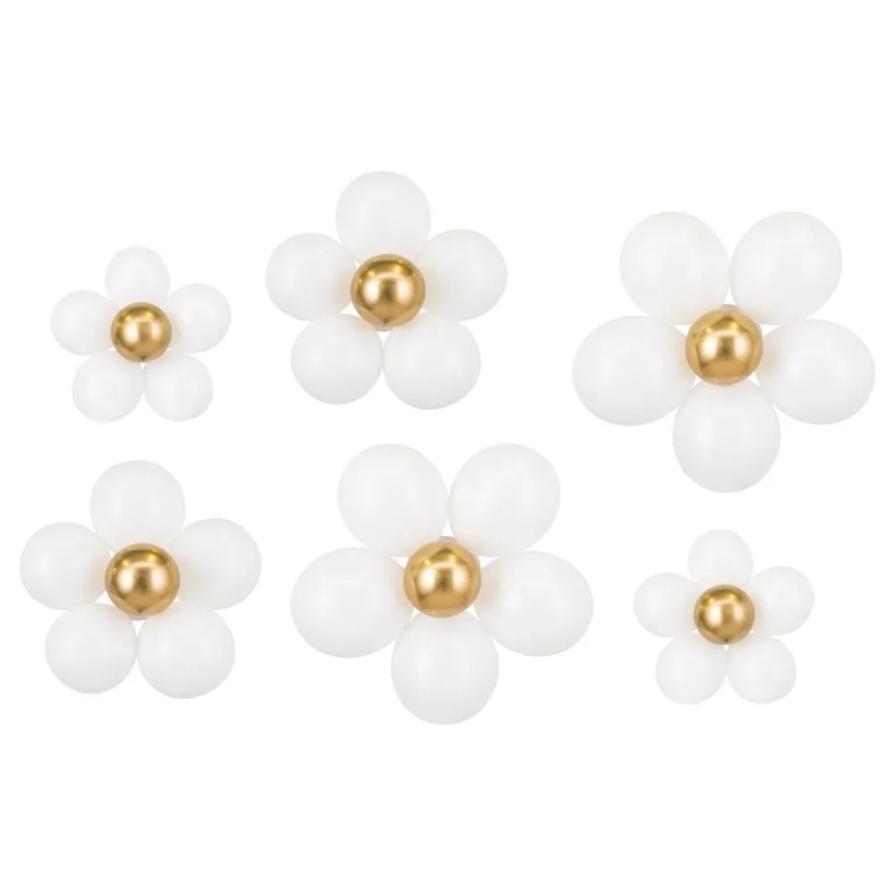 Outlet PartyDeco sp. z o.o. Ballonsæt Hvide Blomster