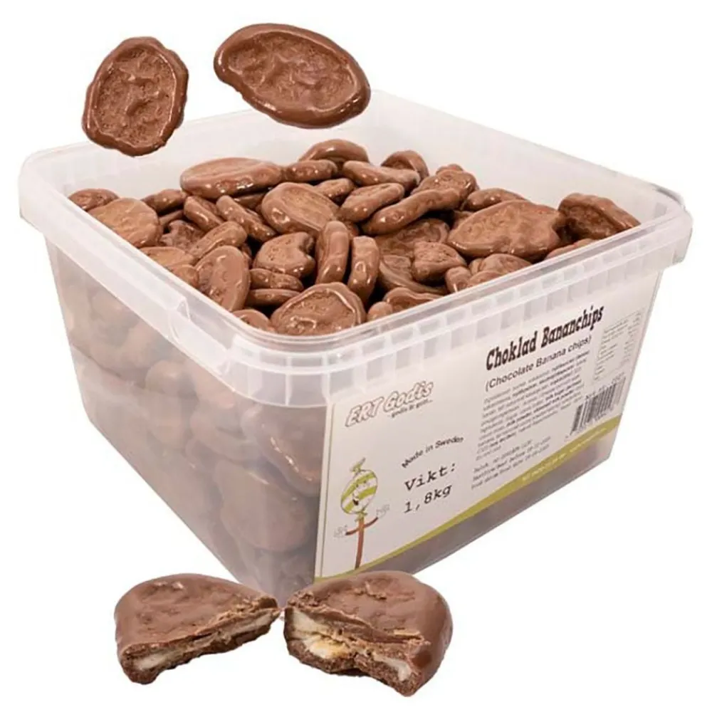 ERT Godis AB Bananchips Chokolade Storpak - Slik