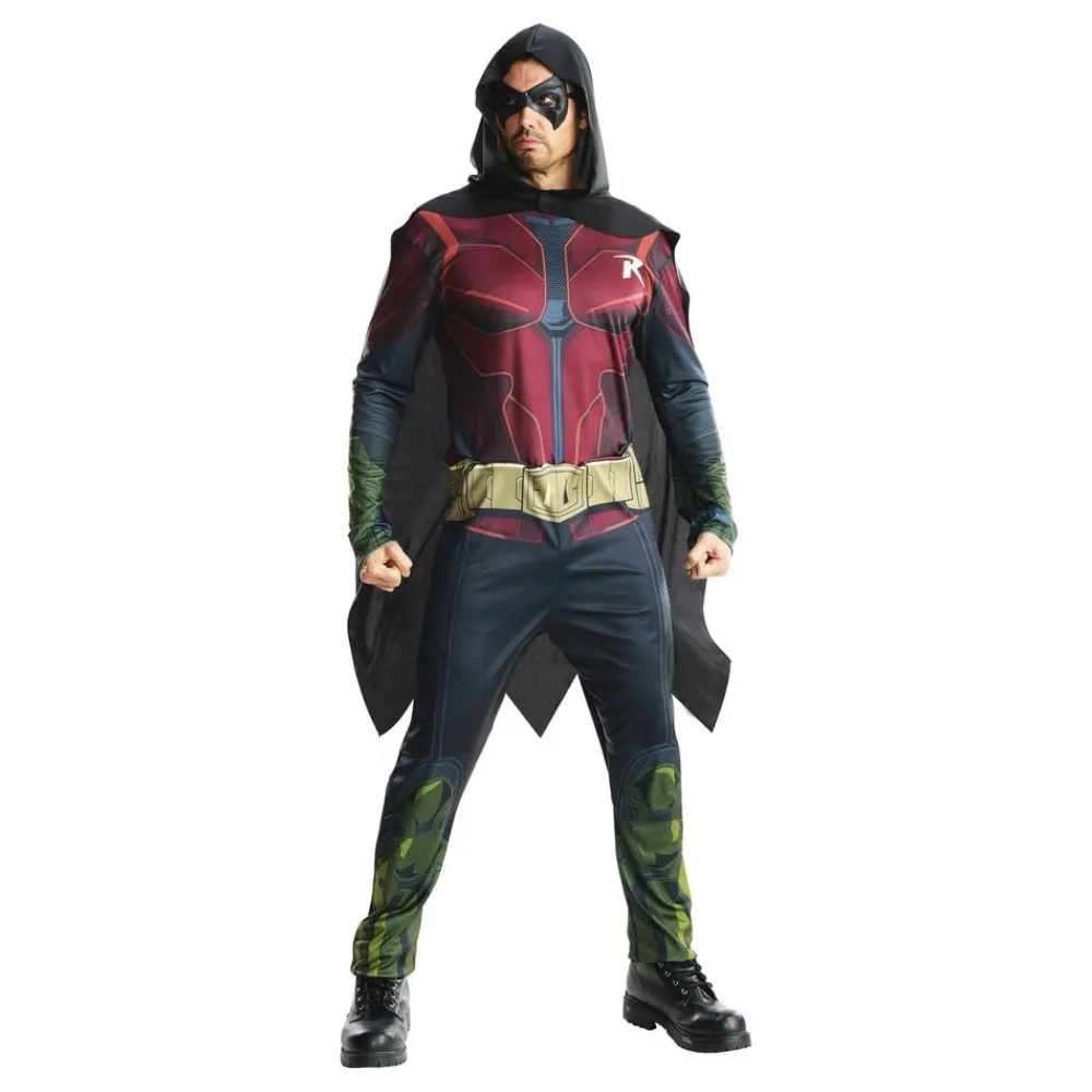 Rubies Netherland B.V. Batman Arkham Robin Deluxe Kostume - Udklædningskostumer|Kostumetema