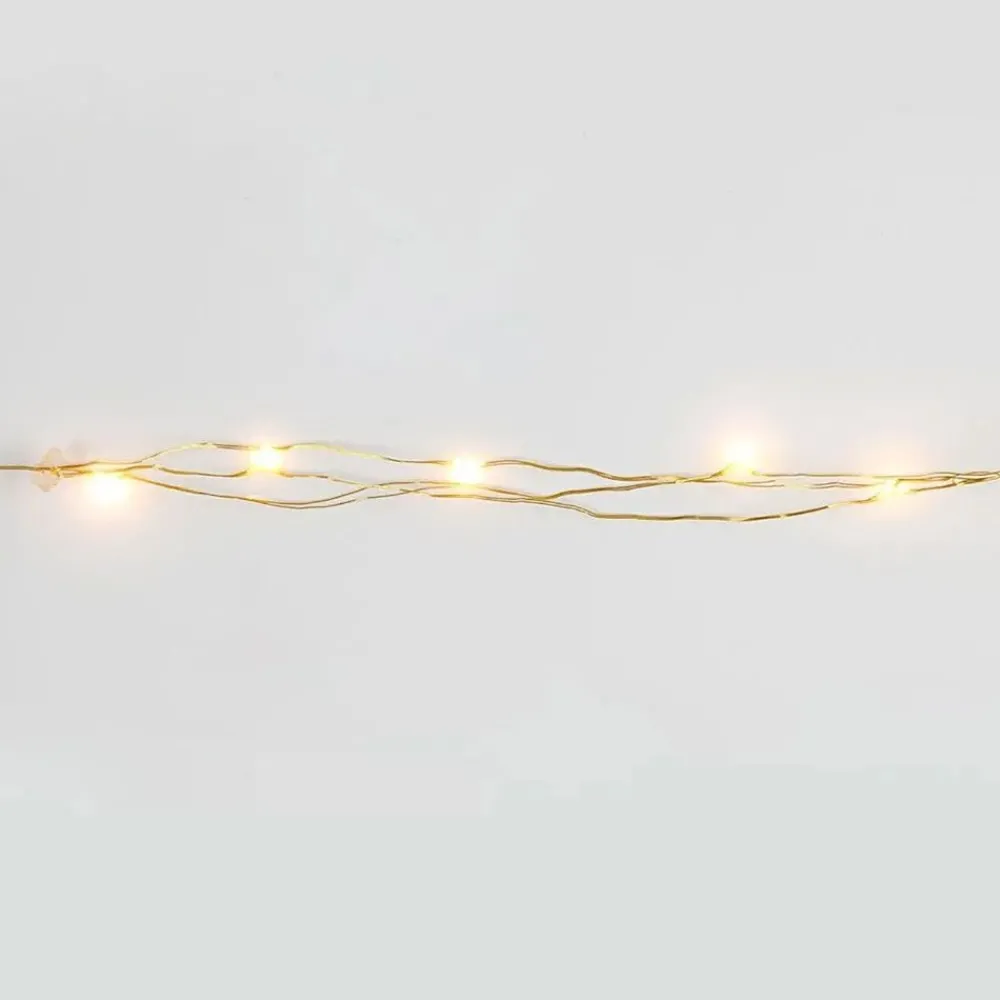 Creativ Company AB Batteridrevet LED-Lyskæde Guld - Hobby & Fritid|Oppyntning