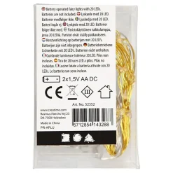 Creativ Company AB Batteridrevet LED-Lyskæde Guld - Hobby & Fritid|Oppyntning