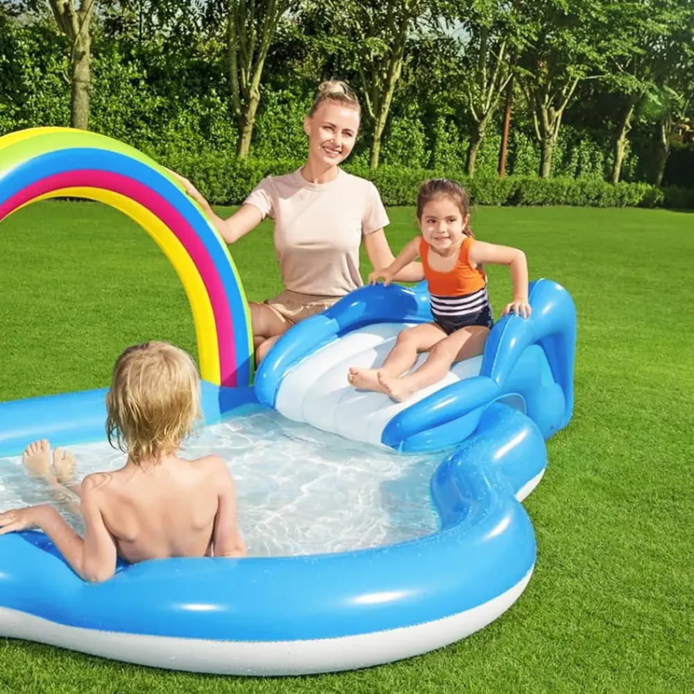 New N.B.A. Nordic Business Association AB Bestway Oppustelig Børnepool Rainbow