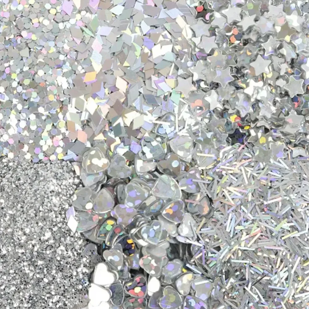 Hot Creativ Company AB Bio-Glitter Blandet Sølv Sæt