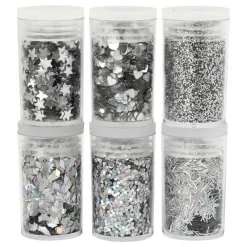 Hot Creativ Company AB Bio-Glitter Blandet Sølv Sæt