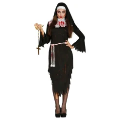 Clearance Fiestas Guirca, S.L Blodig Nonne Sort Kostume