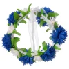 Hot Dynäs Import AB Blomsterkrans Blå/Hvid med Silkebånd