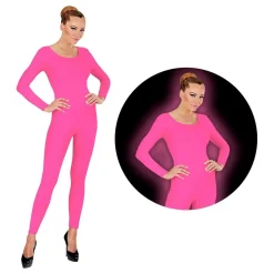 Widmann S.r.l. Bodysuit UV Neon Pink - Tilbehør|Udklædningskostumer