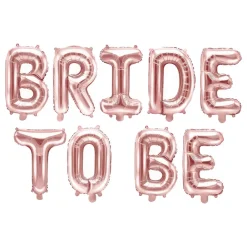 PartyDeco sp. z o.o. Bogstavballoner Bride To Be Rosaguld - Balloner