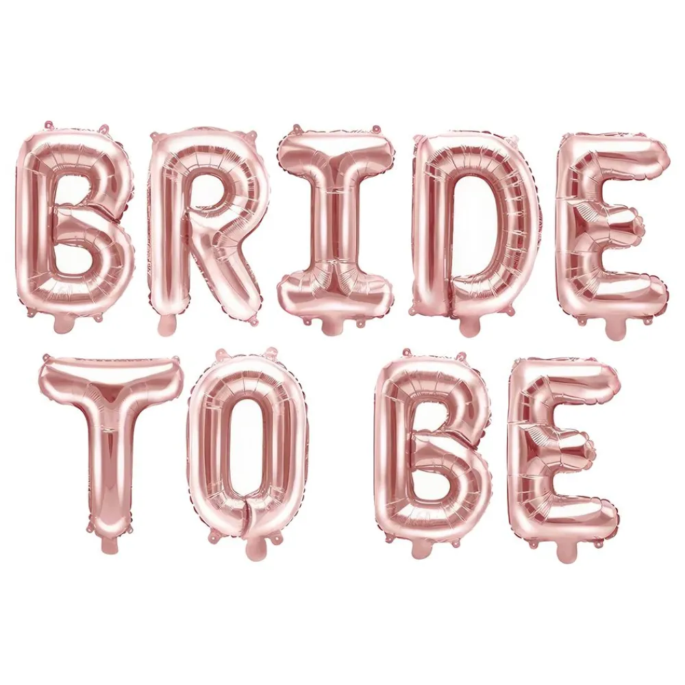PartyDeco sp. z o.o. Bogstavballoner Bride To Be Rosaguld - Balloner