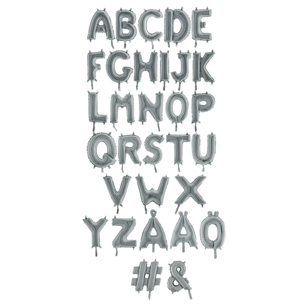 Ballongkungen AB Bogstavballon Mini Sølv - Balloner